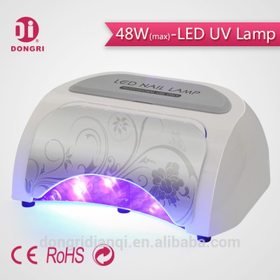 DR-609 Max.48W LED UV Nail Lamp With Automatic Sensor Built-in Arm Rest Built-in Fan